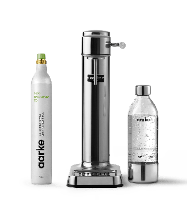 Aarke Carbonator 3 Stål Startkit - Kolsyremaskin