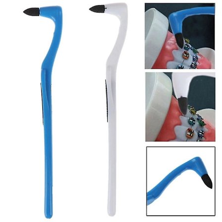 2PCS Plackborttagare för Tänder, Tandrengöring Plackborttagning, Tandrengöringsset för att Ta Bort Plack & Orenheter för Tänder (Vit & Blå)