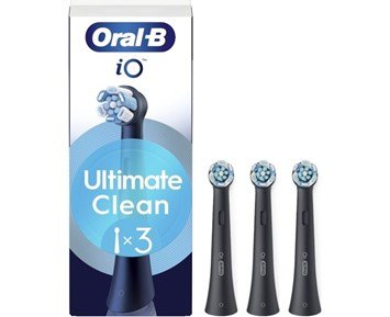 Oral-B iO Ultimate Clean Black 3ct - iO Ultimate Clean tandborsthuvud, 3-pack
