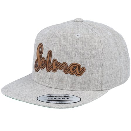 Kinder Kiddo Cap - Grau snapback Cap - Kinder Selma Engraved Patch Heather Grey Snapback @ Hatstore