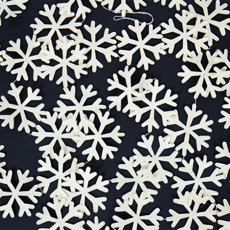 A World of Craft Girlang Snow Julgranspynt Vit ONESIZE