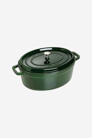 Staub - Gryte La Cocotte oval 33 cm, 6,7 l - Grønn - Gryter & kasseroller - Fra Homeroom