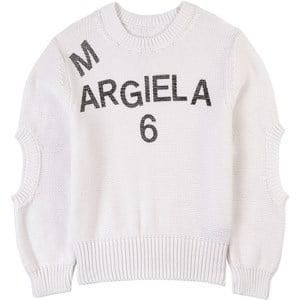 MM6 Maison Margiela White Branded Cut Out Sweatshirt 8 Years - Jumpers and knitwear - 8 years - White