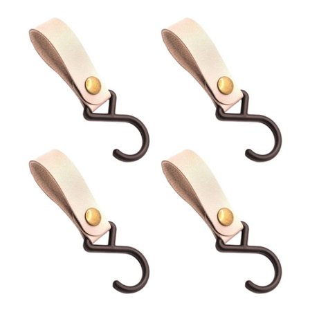 4 stk PU-læderkroge Campingstativ 5 5