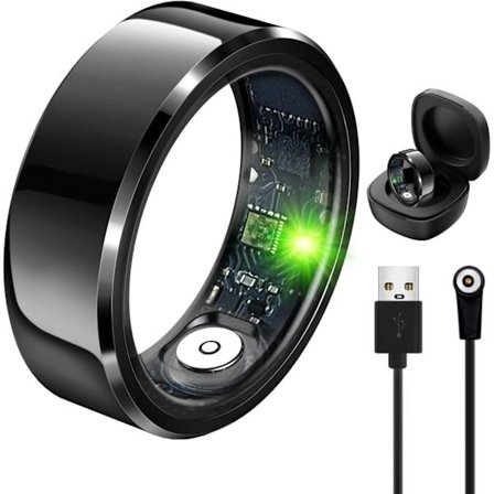 2025 Senaste Modell Smart Ring för Män/Kvinnor, Smartringar med Kalorier/Puls/Blodsyre/Sömnövervakning, Ingen Prenumerationsavgift