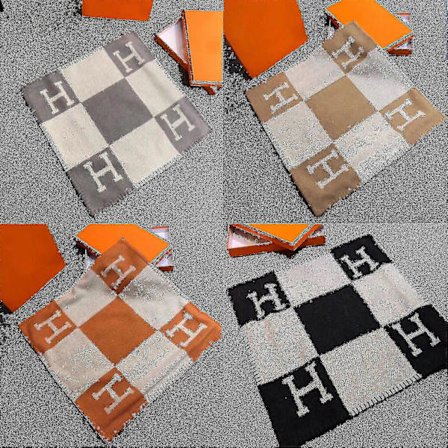 Høykvalitets 45x45cm H-Bokstav Ull Kasjmir Putetrekk Køyeseng Sofa Fly