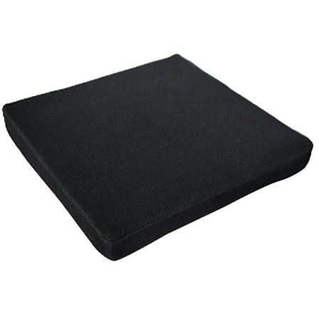 HKK Enkel firkantet svamp pute ensfarget tykk bomullslin ikke-skli stol pute ikke-skli svart firkant 40x40x3cm lin