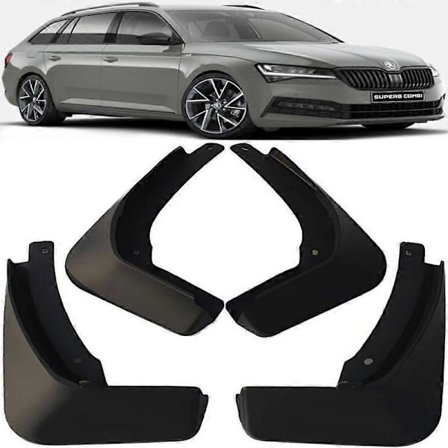Original Stænkskærme For & Bag Til 2015-2023 Skoda Superb Combi-XF6-