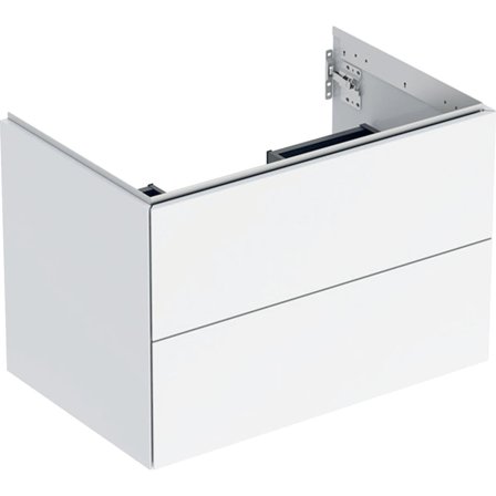 Geberit ONE 505.262.00.1 Kommode 75 x 47 cm, 2 skuffer Hvit, blank, Baderom