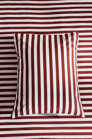 Jotex - Kopfkissenbezug Weinrot/weiß - KAYO - Kaufe Kopfkissenbezüge bei Jotex