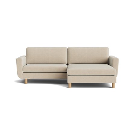 Haven chaiselong sofa, vendbar | bred chaiselong - Ontario Beige - 245x150x86 - Sofa, chaiselong