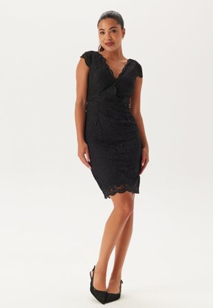 Bubbleroom Occasion - V-neck short lace Dress - 38