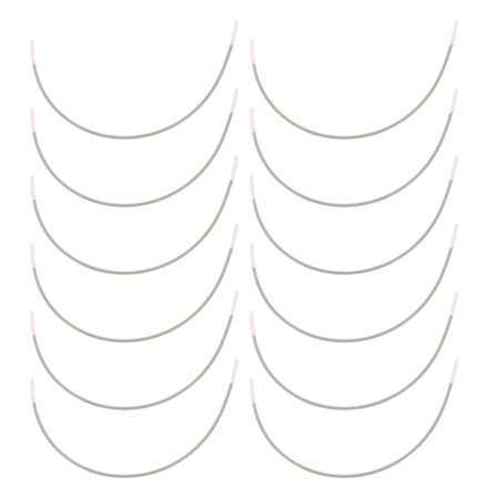 25 par underwire i rostfritt stål ringar bh underkläder stöd ringar bh accessoarer (13,2, silver)