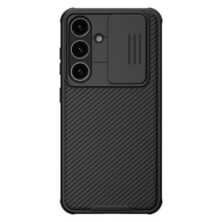 Magnetiskt Hårt Skal - Nillkin - CamShield PRO - Samsung Galaxy S24 - Svart - Rutschskyddande