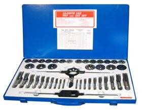 PELA 70189 Gängsats 45-delar, tum, Handverktyg