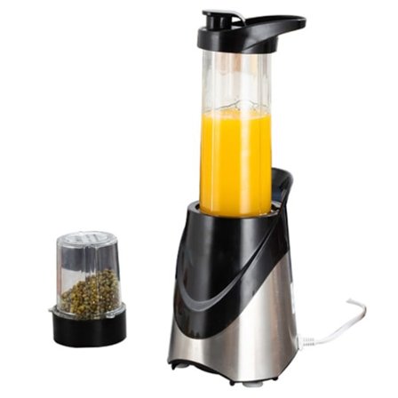 Elektrisk citruspresser 500ML fødevaregodkendt plast nem betjening skridsikker måtte til hjemmebar café EU-stik 220V