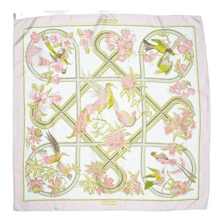 Hermès Vintage, Pre-owned Scarf Wit, Dames, Maat:ONE Size
