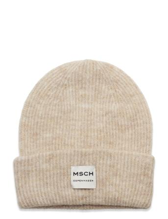 Mschhope Beanie Accessories Headwear Beanies Beige MSCH Copenhagen*Betinget Tilbud