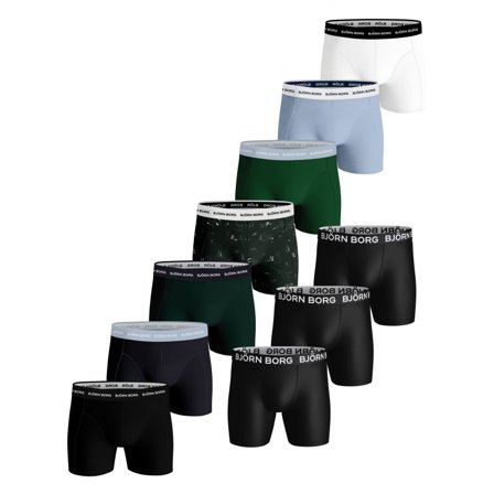 Björn Borg Men's Essential Boxer 10P Men undergarment Black S
