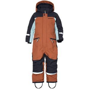 Kids - Didriksons Acorn Brown Neptun Kids Snowsuit 80 cm - Coveralls - 80 cm - Brown