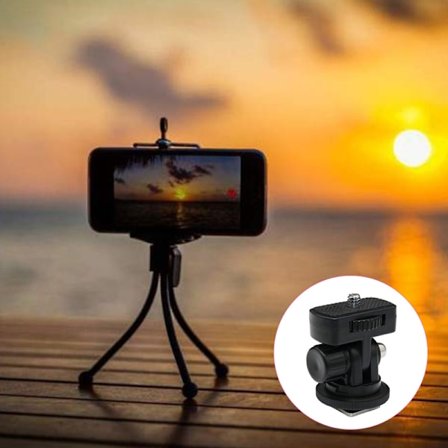 1/4 tuuman ruuvikierteinen kylmäkenkä jalustan kiinnityssovitin Camera Mou