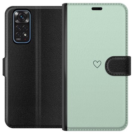 Kompatibelt Plånboksfodral till Xiaomi Xiaomi Redmi Note 11 Enkelt Hjärtat