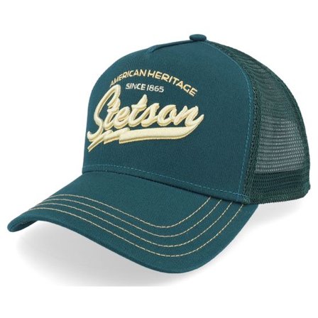Stetson - Grön trucker Keps - American Heritage Classic Dark Forest Trucker @ Hatstore