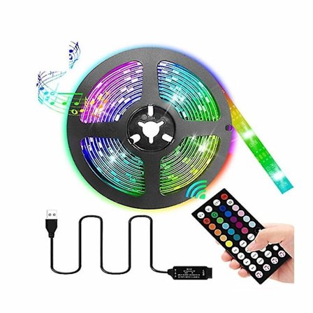 5m5050 lampa med USB bluetooth lampa med 5v lampa med led tv lampa med fjärrkontroll vid 44 nycklar