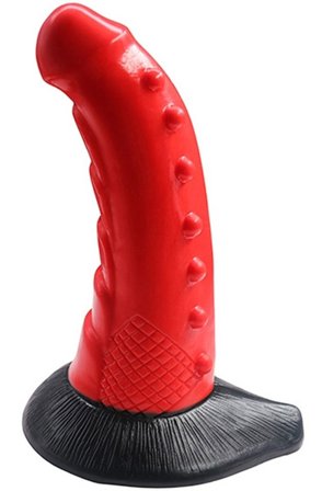 MonsterRed Monster Gewellter Dildo 21 cm