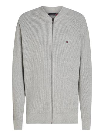 Structure Baseball Zip Through Grey Tommy Hilfiger