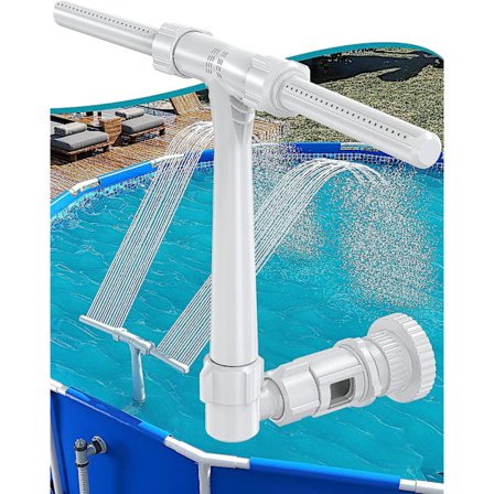 Pool Fontän För Ovan Och Nedgrävda Pool, Justerbar Dubbel Spray Vattenfall Sprinkler Kylare För Pool, Simbassäng Spa Vattentemperaturer, Hög-pre