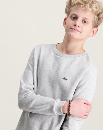 Lacoste LCB CORE FLEECE CREW Grå Trøjer Dreng - Kids Brand Store