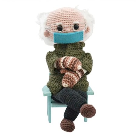 Bernie Sanders-dukke 2021, håndlaget Bernie Sanders-plysjleketøy, perfekt suvenirgave