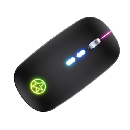A20 Bærbar Datamaskin Mus Trådløs Dobbel Modus RGB 5 Knapper Ergonomisk Stille Oppladbar 2.4GHz/Bluetooth-kompatibel Datamaskin Mus PC Tilbehør