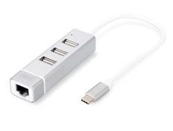 Digitus DA-70253 - USB-C dokkestasjon - 100Mb LAN