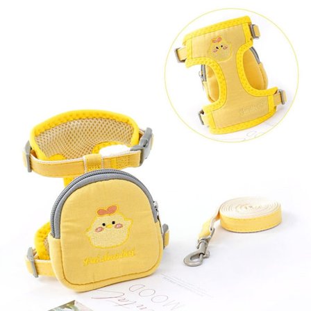 Selvgående hunderyggsekk Kjæledyrsekk GUL S