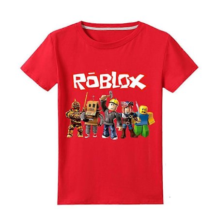 Roblox Tryckt Barn Pojkar Kortärmad T-shirt Sommar T-shirt Rund Hals Topp - WELLNGS