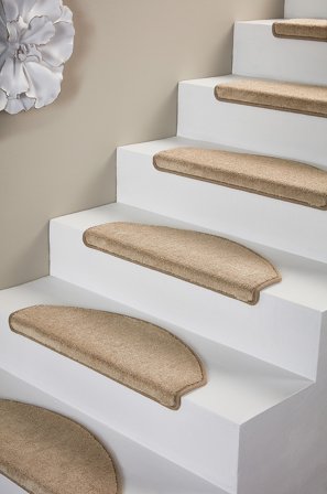 Jotex - Trappetrinnsteppe 15-pakning Polyester/Polyester Sand SOFT - Kjøp Trappetrinnstepper hos Jotex