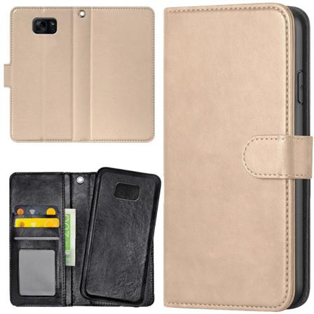 Samsung Galaxy S7 - Lompakkokotelo/Kuoret Beige Beige
