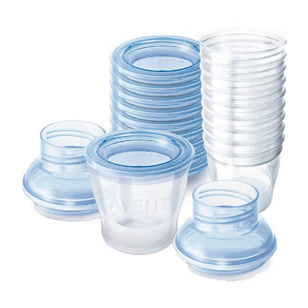 Philips Avent VIA Beger m/adapter, 10 stk.