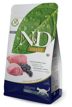 Farmina N&D Prime Agnello E Mirtillo Gatti Adulti Sacco 300g