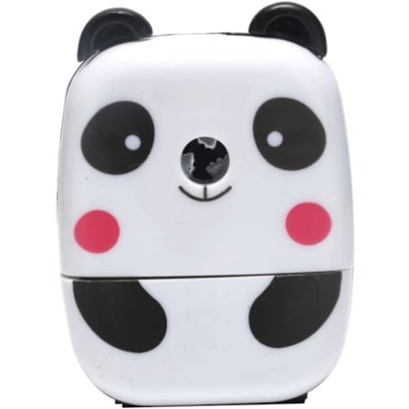 Pandaformad manuell pennvässare, kontorsmaterial, söt roterande skrivbordsvässare