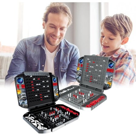 Sjøslag Strategibrettspill, Morsomt Bordstrategi Trening Hjerne Spill Leke For 2 Spillere Interaktivt Spillskip Synk Brettspill