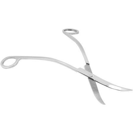 Akvarieväxtsax i rostfritt stål, böjda saxar för glas