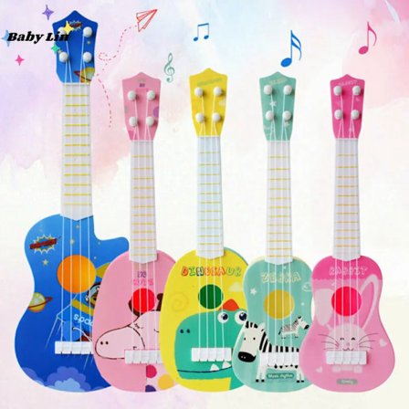 Mini Four Strings Ukulele Guitar Musical Instrument Children Kids Educational Toys Early Intellectual Development Toy 2023 New