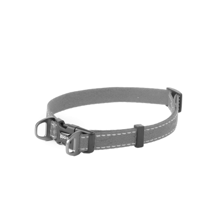 Selected by ZOO - Hundehalsbånd Rufus justerbart, 15mmx35-50cm, Grå - Hund - Halsbånd - ZOO.no