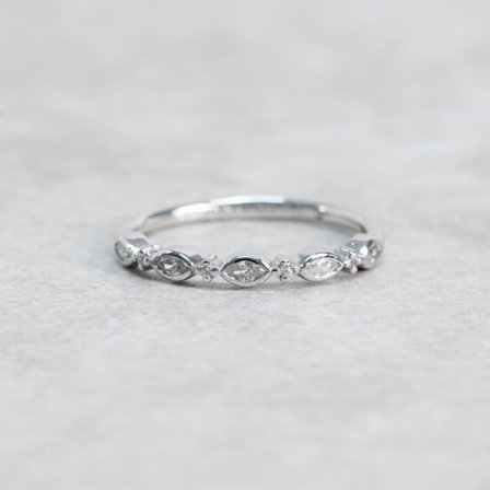 Förlovningsring Tusensköna, 18K vitguld - Förlovning- och vigselringar