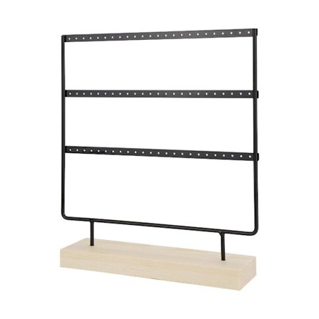 Øreringe Hængende Display Rack Smykke Organizer SORT