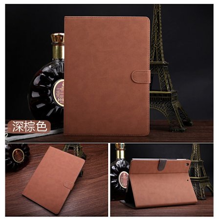 Etui til iPad mini1/mini2/mini3 7,9" mørkebrun retro mini business læder