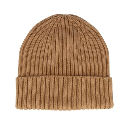 Beechfield - Beige cuff Bonnet - Kids Organic Cotton Biscuit Cuff @ Hatstore